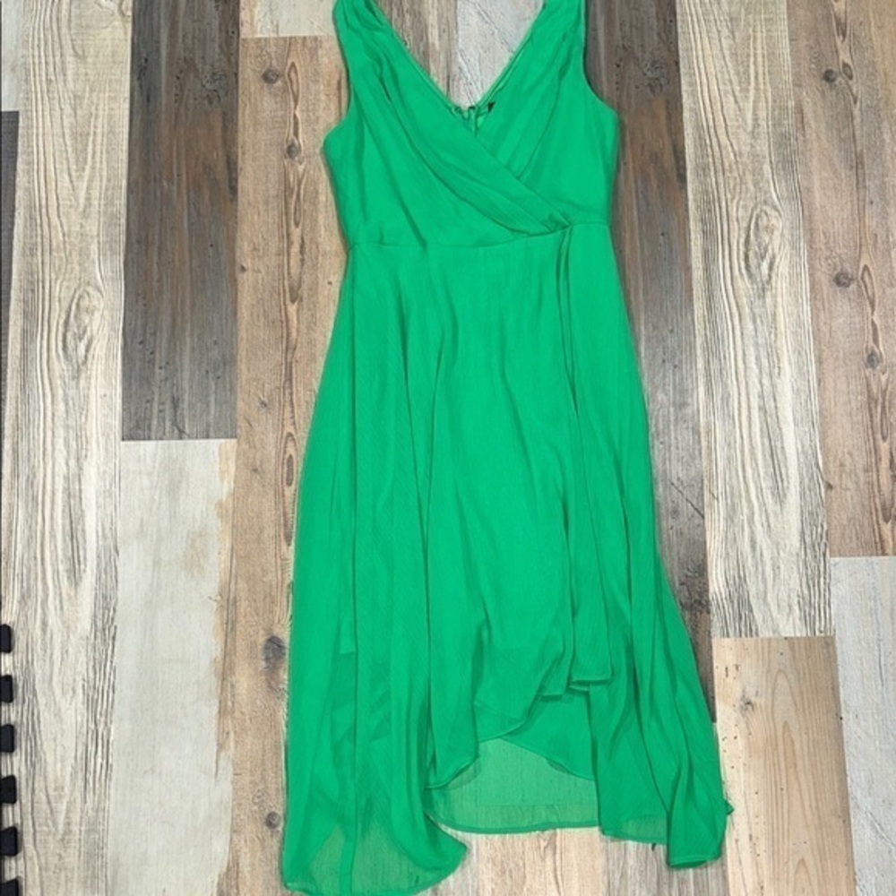 DKNY Green High Low Dress